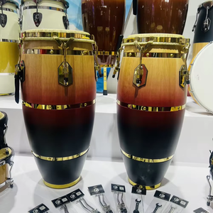 Venta caliente cabezas de vaca de piel de oveja <span class=keywords><strong>Conga</strong></span> tambor <span class=keywords><strong>precio</strong></span> de fábrica para la venta Percusión latina madera Congas 10 "y 11" Set - Product Image 2