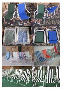 Silla Plegable de Metal para Playa con Resorte, Alta Calidad, Ligera, Portátil para Viajes, Camping y Pesca, Venta al por Mayor de Fábrica para Eventos - Product Image 3