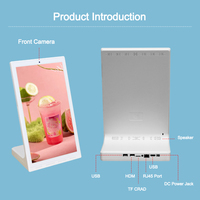 Écran tactile LCD numérique en forme de L de 10,1 à 15,6 pouces, signalisation numérique, publicité de table, Android 10, écran publicitaire vertical