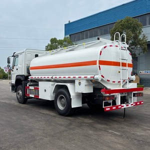 รถบรรทุกน้ำมัน HOWO 4x2 ขนาด 12000 ลิตร รถบรรทุกส่งน้ำมันดีเซล พร้อมหัวจ่ายน้ำมันสำหรับแอฟริกา - Product Image 4