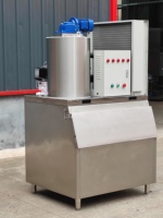 Machine à glaçons en acier inoxydable Coldsmart, machine à glaçons en flocons de 1 tonne pour les petits marchés de poissons
