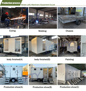 Trung Quốc ngoài trời sang trọng di động phòng tắm giỏ xách tay nhà vệ sinh Trailer cắm trại Caravan di động nhà vệ sinh Trailer - Product Image 6