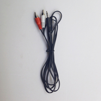 Kabel Audio Video 3.5mm Jack Aux ke 2 RCA Stereo Y Splitter Kabel Adaptor AV 2RCA Untuk PC DVD TV VCR Speaker