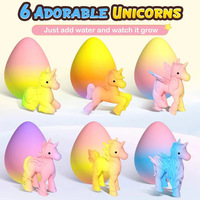 Œuf d'unicorn magique qui éclosionne dans l'eau, jouet scientifique de découverte, œuf surprise créatif et original, cadeau, vente en gros, prêt à être expédié