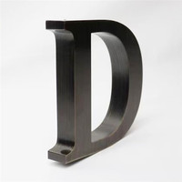 Enseigne 3D en acier inoxydable sur pied, personnalisée avec logo et nom d'entreprise, pour extérieur, hall d'accueil, devanture de magasin, événements et fêtes