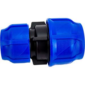 Accesorios de compresión de PP azul de alta calidad, acoplador reductor de superficie lisa de 50MM X 40MM, accesorios de tubería de alta presión al por mayor - Product Image 1