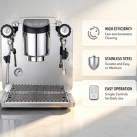 Machine à expresso professionnelle à groupe unique en acier inoxydable, chaudière 6L, 2200W, équipement de barista professionnel