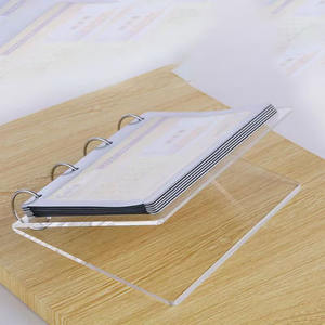 Acrylic Flip Menu Stand With T Shaped <strong>Qr</strong> <strong>Code</strong> <strong>Table</strong> Price Holder Sign <strong>Display</strong> Paper Holder for Cards Leaflet - Product Image 4