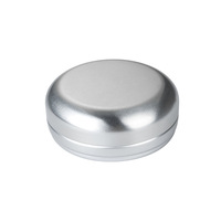 Boîte à savon en aluminium avec couche d'égouttage portable de voyage ronde 77*32mm avec logo personnalisé emballage avec trous d'eau drainants