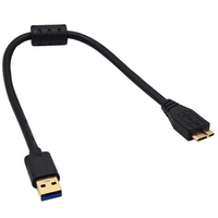 Kabel Data USB3.0 dengan Konektor Berlapis Emas untuk Transmisi Data Jalur AM-BM/AM-MICRO B/AM-AM/AM-AF