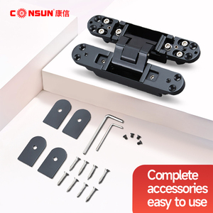 <span class=keywords><strong>Porte</strong></span> en bois noire 3D Invisible Heavy Duty réglable charnières de <span class=keywords><strong>porte</strong></span> cachées dissimulées à 180 degrés - Product Image 6