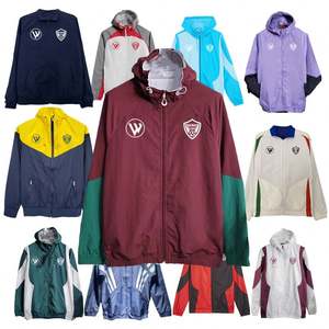Chaqueta Cortavientos Ligera de Fútbol para Jóvenes, Ropa Deportiva Sublimada, Chaquetas Cortavientos de Fútbol de Talla Grande - Product Image 2