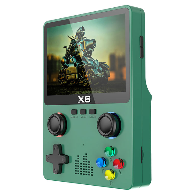 C X6 Portable Retro Game Handheld Game Console Dual Joystick 3.5 Inch Portable Classic Player Gaming Console Retro Handheld