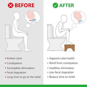 Bamboo and wood toilet <b>stool</b>, hotel <b>bathroom</b> footstool, children's <b>bathroom</b> <b>stool</b>, solid wood handwashing <b>stool</b>, thickened - Product Image 2