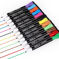 OEM Stylo tableau blanc magique créatif Stylo tableau blanc magnétique de couleur Marqueur tableau blanc effaçable avec gomme sèche humide de qualité