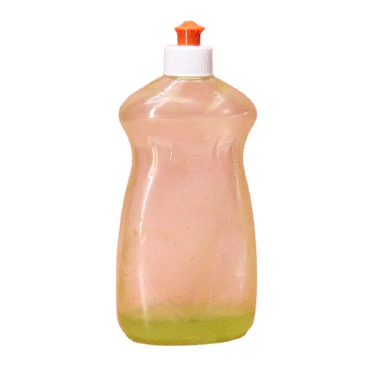 Preço barato 500ml PET Transparente Vazio Sabão Líquido Detergente de plástico Garrafa de lavar louça para cozinha