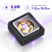Diode LED UV fiable 600mW 270nm 275nm 280nm en céramique Al2O3 pour la purification de l'eau et de l'air, LED UVC