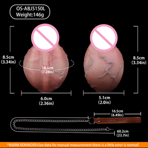 ORALSX ปลั๊กทวารหนักซิลิโคนรูปไข่ ของเล่นทางเพศพร้อมโซ่โลหะ นวดต่อมลูกหมาก กระตุ้นช่องคลอด สำหรับผู้ชายและผู้หญิง - Product Image 6
