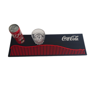 Custom Logo Food Grade Silicone <b>Bar</b> Runner <b>Mat</b> Wave Drainage Design Waterproof <b>Bar</b> Spill <b>Mat</b> for Brand Promotions - Product Image 3