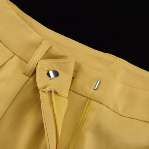 Enyami professionale lavoro donna abiti da donna 2 pezzi Blazer pantaloni larghi bavero One bottone Business outfit con tasche - Product Image 4