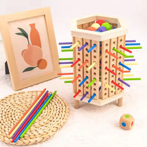 Montessori ahşap tahta oyunu eğitim aile oyuncak çocuklar için <span class=keywords><strong>2</strong></span> + yaşında numarası ile eşleşen sopa - Product Image 2