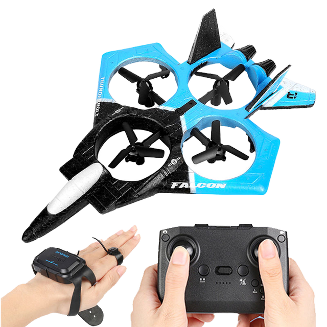2.4G RC Fighter Plane WIFI Aerial Photography Drone EPP Foam Glider Quadcopter Remote Control Aircraft Toy