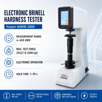 Testeur de dureté Brinell électronique Huayin 400HB-3000, contrôle par capteur en boucle fermée, écran tactile, machine de test de dureté des métaux