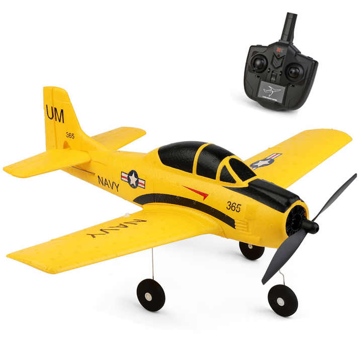 Avião de controle remoto wltoys, avião de 2 canais com controle remoto,  leve, mas estável, para meninos e crianças, com 3 baterias - AliExpress