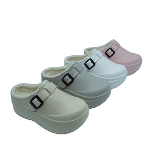 Sabots d'intérieur et d'extérieur EVERGREEN pour femmes, légers, à <span class=keywords><strong>semelle</strong></span> épaisse, doublés, respirants, antidérapants, à enfiler, chauds pour l'automne, à talon compensé, vente en gros - Product Image 5