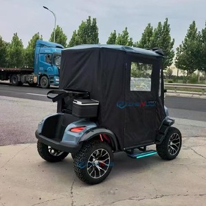 Light Blue Two‑seat Golf Cart With Black Enclosed Canopy New Design High Quality Affordable Price Electric Golf <b>Buggy</b> - Product Image 2