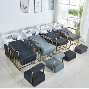 Factory Direct Sale Salon <b>Shampoo</b> Bed with Ceramic Bowl High-Quality Beauty Salon <b>Shampoo</b> <b>Chair</b> - Product Image 1