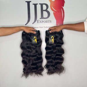Extensiones de Cabello Natural Ondulado, Cabello Humano Indio Virgen con Cutícula Alineada, Ondulado Natural - Product Image 2