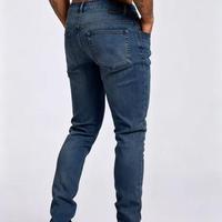 Pantalon en jean vintage taille mi-haute, coupe slim, haute qualité, personnalisation de marque, prix réduit