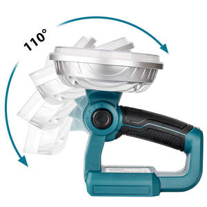 6 pollici <span class=keywords><strong>2000</strong></span> lumen 30W LED torcia per interni all'aperto faretto luce per batterie <span class=keywords><strong>Mak</strong></span> ita DE walt 18V con luce di lavoro USB - Product Image 3