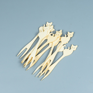 Mini Brochetas Desechables de Bambú para Frutas <span class=keywords><strong>con</strong></span> Lindos Diseños de Animales, Opción de Logotipo Personalizado, para Uso en Barbacoas al Aire Libre - Product Image 5