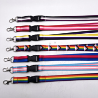 Badge LGBTQ, égalité, gay, lesbienne, bisexuelle, transgenre, porte-clés arc-en-ciel, porte-badge, drapeau de la fierté, cordon