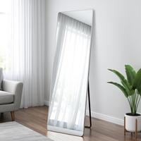 Décoration intérieure contemporaine Miroir sur pied en arc doré 160x50cm Miroir d'habillage à vue complète