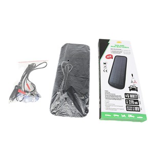 Chargeur solaire monocristallin portable 5W 12V USB Type A 1 port pour voiture avec surveillance de la tension de charge pour batteries standard - Product Image 5