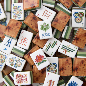 Tuiles de Mahjong américaines de luxe modernes personnalisables en acrylique multicouche <span class=keywords><strong>avec</strong></span> design <span class=keywords><strong>gratuit</strong></span>, style casino - Product Image 1