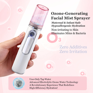 Appareil de pulvérisation faciale générant de l'ozone, arrêt automatique, pour hydrater la peau, vaporisateur facial <span class=keywords><strong>à</strong></span> eau ozonée - Product Image 2