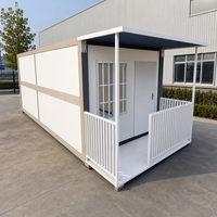 Maison préfabriquée autonome à énergie solaire, maisonnette étanche préfabriquée, maison préfabriquée 1 chambre pour zone isolée