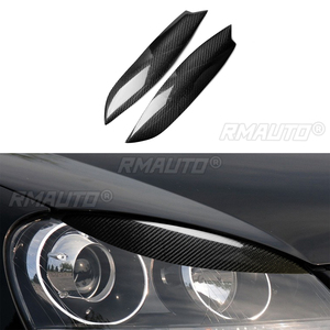 1 paire de couvre-phares en fibre de carbone véritable pour Volkswagen GOLF MK5 GTI R 2005 2006 2007 Accessoires de voiture - Product Image 1