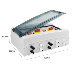 TOMZN Solar-Photovoltaik-Kombinationsbox mit Blitzschutz 2 Eingänge 2 Ausgänge DC 1000V Sicherung MCB SPD Wasserdichte Box IP65 18-Wege - Product Image 4