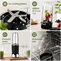 265335 600W 600ml nouveaux appareils de cuisine multifonctions portable nutri blender mini nutribender