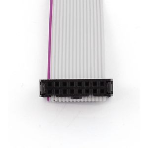 Uxcell Cable plano de 16 pines, 30 cm, conector IDC, cable de extensión para disco duro, 2 unidades - Product Image 2