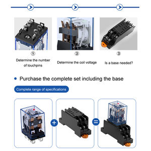 <span class=keywords><strong>Relais</strong></span> intermédiaire MY2NJ <span class=keywords><strong>Relais</strong></span> Enfichable DC AC12v 24v AC110v 220v 380V 5a Contact Argenté HH52P <span class=keywords><strong>relais</strong></span> électromagnétique - Product Image 2