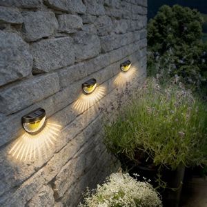 Lampes solaires étanches pour clôture, alimentées par l'énergie solaire avec lentille LED ultra-lumineuse, éclairage constant de plus de 12 heures pour terrasse, jardin, patio, piscine, mur - Product Image 6