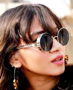 Men Women Mirrored <strong>Circle</strong> Sun Glasses Brand Italy Designer Retro Vintage Oculos UV400 Gothic Round Steampunk <strong>Sunglasses</strong> - Product Image 5