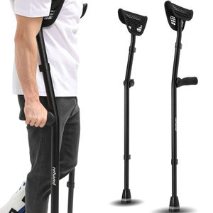 Rehand médical aisselle aisselles béquilles handicapés aluminium marche canne réglable axillaire béquilles - Product Image 1