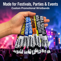 Nouvel article : Bracelets en tissu polyester violet pour concerts, billets, et événements – Bracelets personnalisés pour clubs avec fermoir à barillet
